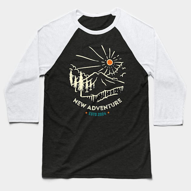 New Adventure Baseball T-Shirt by Goodprints